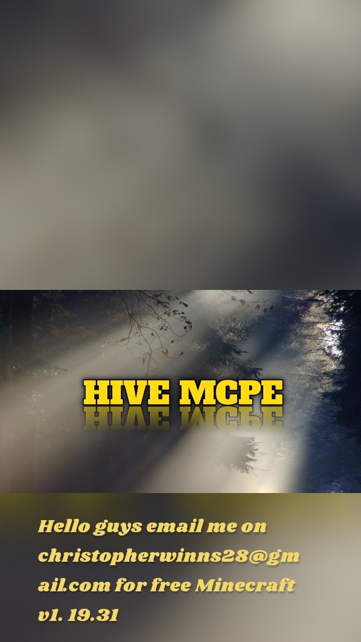 Hello guys email me on christopherwinns28@gmail.com for free Minecraft v1. 19.31